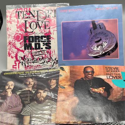 LOT 137B: Stack of 45s Vinyl (Dozens of Records) - Frank Zappa, Cyndi Lauper, Phil Collins and Much More