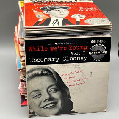 LOT 138B: Stack of 45s Vinyl (Dozens of Records) - The Fixx, Janet Jackson, Gloria Estefan and Much More