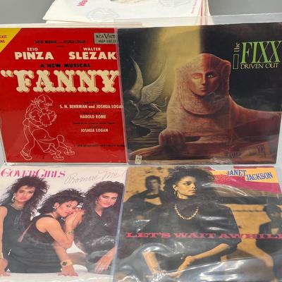 LOT 138B: Stack of 45s Vinyl (Dozens of Records) - The Fixx, Janet Jackson, Gloria Estefan and Much More