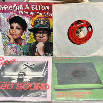 LOT 140B: Stack of 45s Vinyl (Dozens of Records) - The Supremes, Tina Turner, Journey and Much More