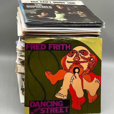 LOT 140B: Stack of 45s Vinyl (Dozens of Records) - The Supremes, Tina Turner, Journey and Much More