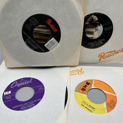 LOT 140B: Stack of 45s Vinyl (Dozens of Records) - The Supremes, Tina Turner, Journey and Much More
