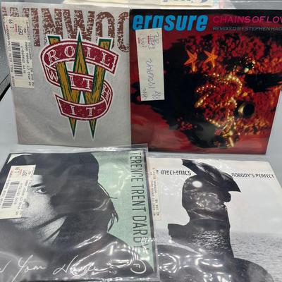 LOT 162B: Stack of 45s Vinyl (Dozens of Records) - Bruce Springsteen, Blondie, Elton John and Much More