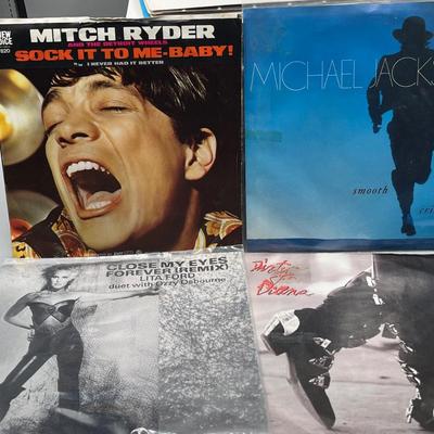 LOT 182B: Stack of 45s Vinyl (Dozens of Records) - Journey, Willie Nelson, The Righteous Brothers and Much More