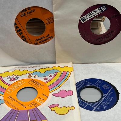 LOT 183B: Stack of 45s Vinyl (Dozens of Records) - Chubby Checker, Johnny Nash, Neil Diamond and Much More