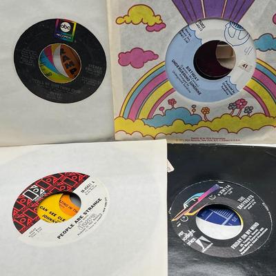 LOT 183B: Stack of 45s Vinyl (Dozens of Records) - Chubby Checker, Johnny Nash, Neil Diamond and Much More