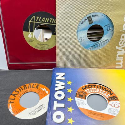 LOT 186B: Stack of 45s Vinyl (Dozens of Records) - The Rolling Stones, Lou Reed, The Monkees and Much More