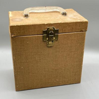 LOT 191B: Three Vintage 45 Record Carrying Cases Filled with Vinyl Single Records - Elvis, Prince, Rolling Stones and Much More