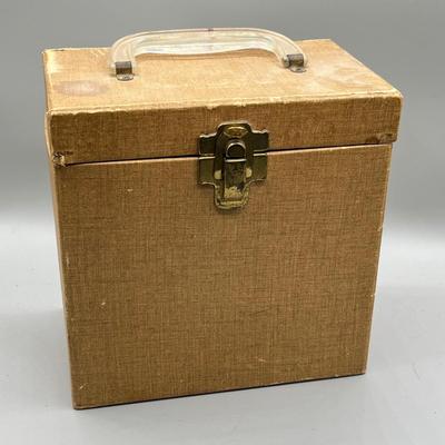 LOT 191B: Three Vintage 45 Record Carrying Cases Filled with Vinyl Single Records - Elvis, Prince, Rolling Stones and Much More
