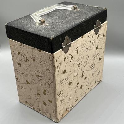 LOT 191B: Three Vintage 45 Record Carrying Cases Filled with Vinyl Single Records - Elvis, Prince, Rolling Stones and Much More