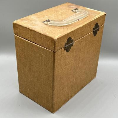 LOT 191B: Three Vintage 45 Record Carrying Cases Filled with Vinyl Single Records - Elvis, Prince, Rolling Stones and Much More