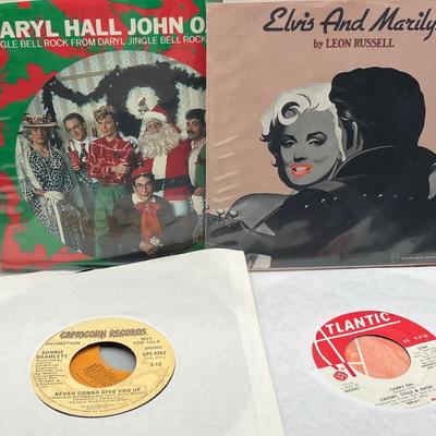 LOT 191B: Three Vintage 45 Record Carrying Cases Filled with Vinyl Single Records - Elvis, Prince, Rolling Stones and Much More