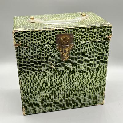 LOT 191B: Three Vintage 45 Record Carrying Cases Filled with Vinyl Single Records - Elvis, Prince, Rolling Stones and Much More