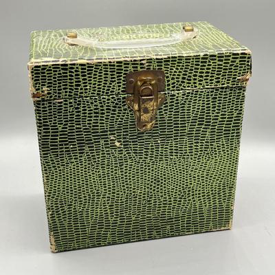 LOT 191B: Three Vintage 45 Record Carrying Cases Filled with Vinyl Single Records - Elvis, Prince, Rolling Stones and Much More