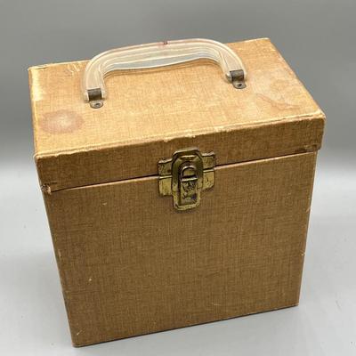 LOT 191B: Three Vintage 45 Record Carrying Cases Filled with Vinyl Single Records - Elvis, Prince, Rolling Stones and Much More