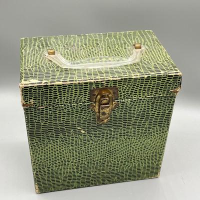 LOT 191B: Three Vintage 45 Record Carrying Cases Filled with Vinyl Single Records - Elvis, Prince, Rolling Stones and Much More