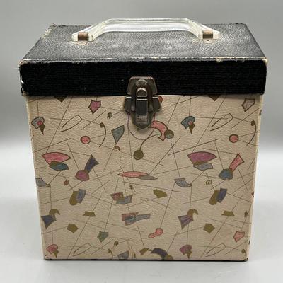 LOT 191B: Three Vintage 45 Record Carrying Cases Filled with Vinyl Single Records - Elvis, Prince, Rolling Stones and Much More