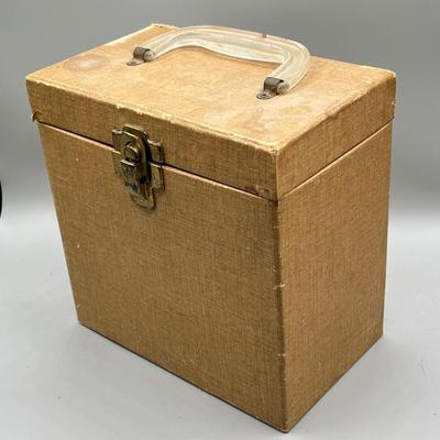 LOT 191B: Three Vintage 45 Record Carrying Cases Filled with Vinyl Single Records - Elvis, Prince, Rolling Stones and Much More
