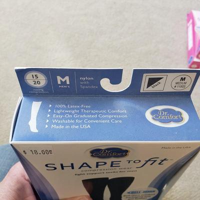 NIB Dr. Comfort Compression Wear/Spanx/Smartwool Size M & L (PC-KD)