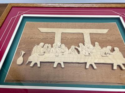 The Last Supper, Raised Relief Cut Wood