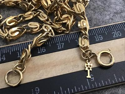 Crown Trifari Gold Tone Chain