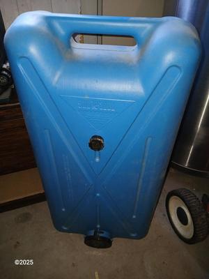 Coleman Hot Water On Demand Portable Water Heater with portable tote-along ten-gallon water tank