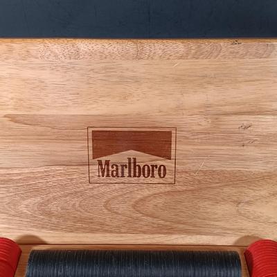 LOT 114B: Vintage Aries Travel Backgammon, Marlboro Poker Chip Set, Pleasantime Domino Set & More