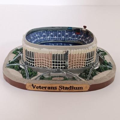 LOT 116B: Phillies Coffee Table Books with 2003 Limited Edition Veteran's Stadium Replica