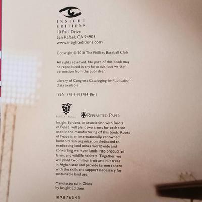 LOT 116B: Phillies Coffee Table Books with 2003 Limited Edition Veteran's Stadium Replica