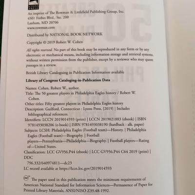 LOT 118B: Go Birds! - Philadelphia Eagles Book Collection