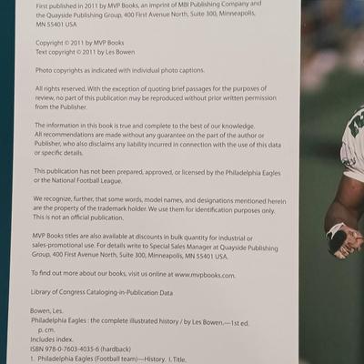 LOT 118B: Go Birds! - Philadelphia Eagles Book Collection