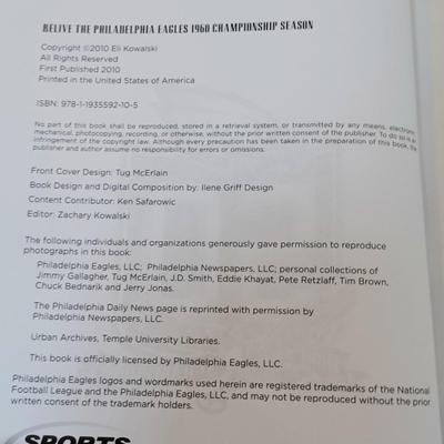 LOT 118B: Go Birds! - Philadelphia Eagles Book Collection