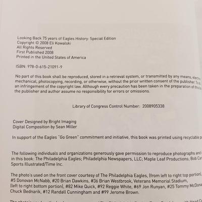 LOT 118B: Go Birds! - Philadelphia Eagles Book Collection