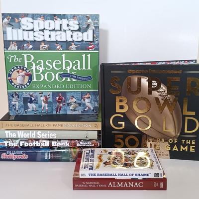 LOT 119B: Sports Illustrated The Baseball Book, The Football Book, Super Bowl Gold & More
