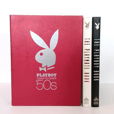 LOT 141B: Playboy Cover to Cover The 50's w/ Playboy 40 Years & The Playmate Book