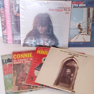 LOT 146B: LP Collection- Linda Ronstadt Stone Poneys and Friends, Barbara Streisand, Jim Croce & More