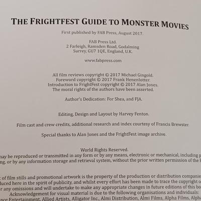 LOT 151B: FrightFest Horror Film Guides Volumes 1 - 6