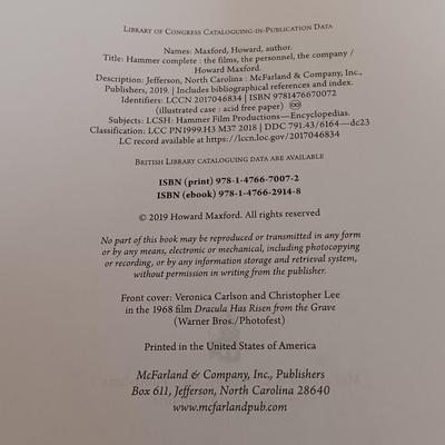 LOT 152B: Horror and Science Fiction in Cinema Book Lot