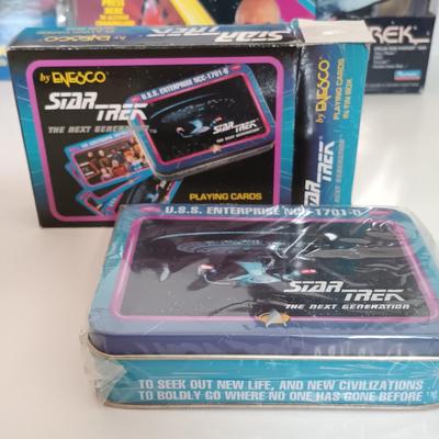 LOT 154B: Star Trek The Next Generation Rubber Stamps, View-Master Reels, Personal Communicator & More
