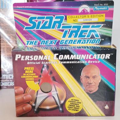LOT 154B: Star Trek The Next Generation Rubber Stamps, View-Master Reels, Personal Communicator & More