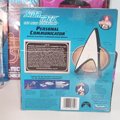 LOT 154B: Star Trek The Next Generation Rubber Stamps, View-Master Reels, Personal Communicator & More