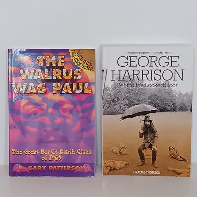 LOT 155B: Vintage Wings Over America Promo Poster, Paul McCartney III Box Set, Thomson's George Harrison: Behind the Locked Door...