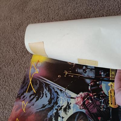 LOT 155B: Vintage Wings Over America Promo Poster, Paul McCartney III Box Set, Thomson's George Harrison: Behind the Locked Door...