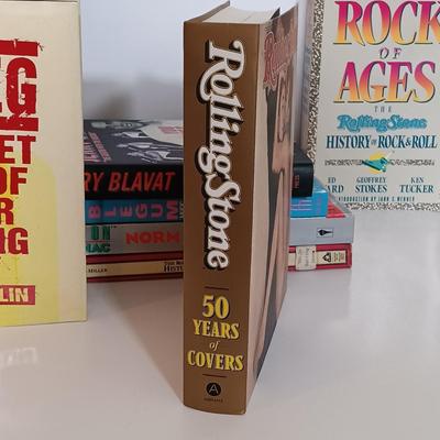 LOT 156B: Vintage Rolling Stone Magazines w/ Rolling Stone & Rock and Roll History Books