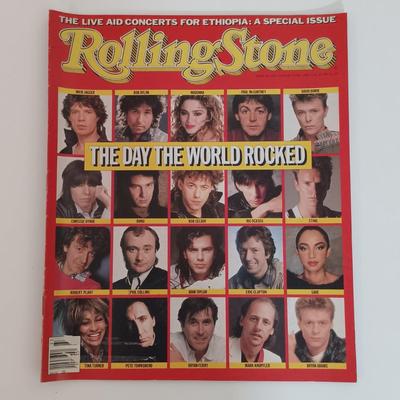 LOT 156B: Vintage Rolling Stone Magazines w/ Rolling Stone & Rock and Roll History Books