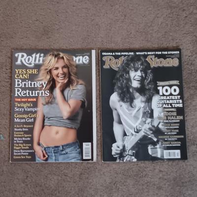 LOT 156B: Vintage Rolling Stone Magazines w/ Rolling Stone & Rock and Roll History Books