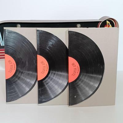 LOT 157B: Vinyl Junkie Sign w/ Books on Record Collecting