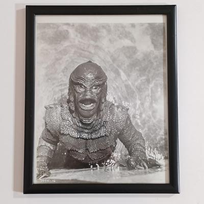LOT 165B: Numbered Photos from Creature from the Black Lagoon and Frankenstein Meets the Wolf Man w/ Wolfman Keychain & American...