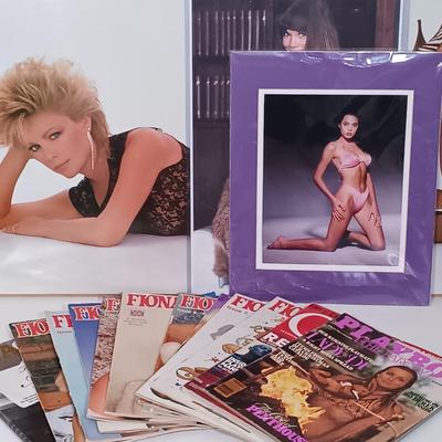 LOT 166B: Lisa Hartman Lingerie Poster, Vintage Fiona Cooper Magazines, Barbi Benton Poster & More