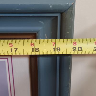 LOT 169B: Vintage Butterfly Prints, Wood Candle Holders, Stained Glass Wall Brackets & More